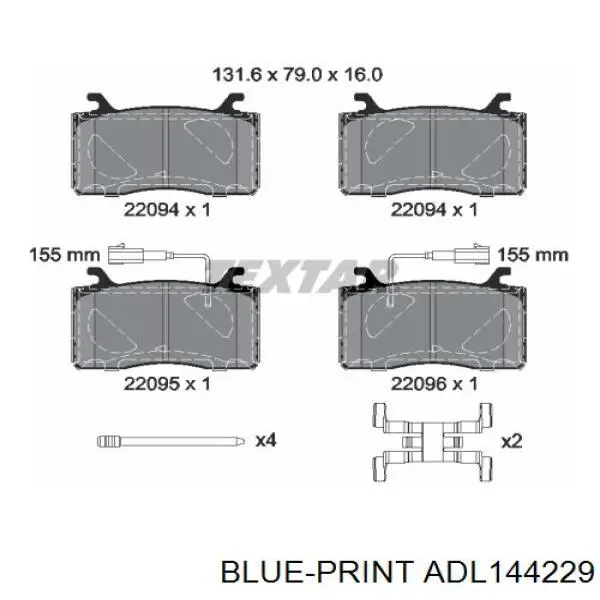 Klocki hamulcowe przednie tarczowe ATE 13047048942 cena, od 46,51 USD