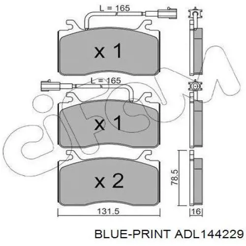 Klocki hamulcowe przednie tarczowe Fiat/Alfa/Lancia 77367677 cena, od 37,06 USD
