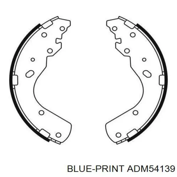 Do koszyka ADM54139 Blue Print Klocki hamulcowe tylne bębnowe