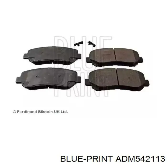 ADM542113 Blue Print Klocki hamulcowe przednie tarczowe