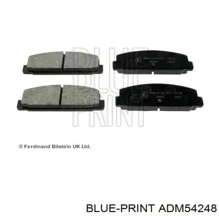 Okładziny (klocki) do hamulców tarczowych tylne Blue Print ADM54248 cena, od 20,19 USD