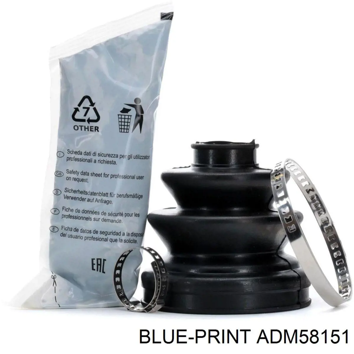 Do koszyka ADM58151 Blue Print Osłona przegubu homokinetycznego półosi przedniej wewnętrzna