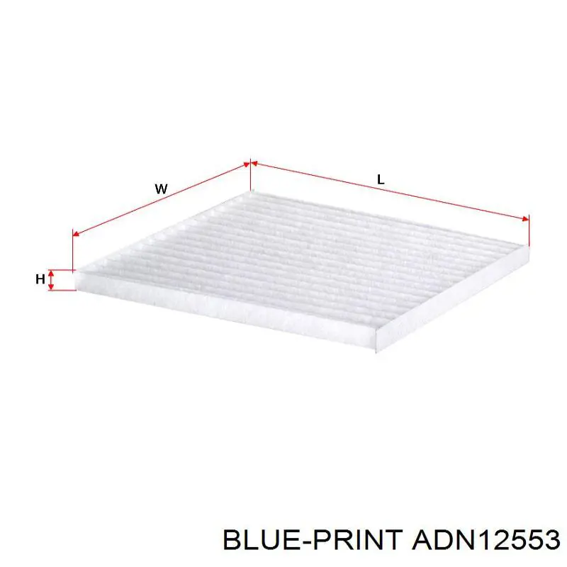 Filtr kabiny Blue Print ADN12553 cena, od 10,57 USD