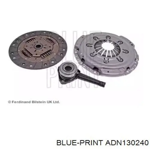 Zestaw sprzęgła (3 części) Blue Print ADN130240 cena, od 219,72 USD