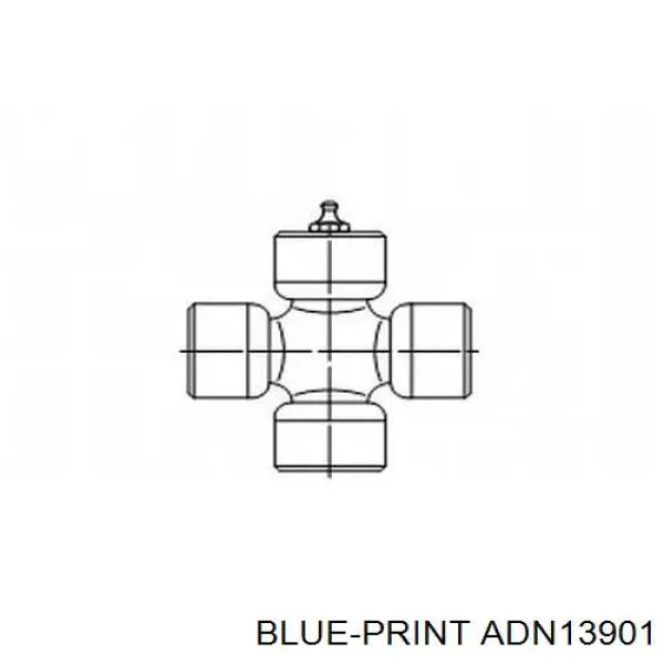Krzyżak wału Cardana tylnego Blue Print ADN13901 cena, od 17,16 USD