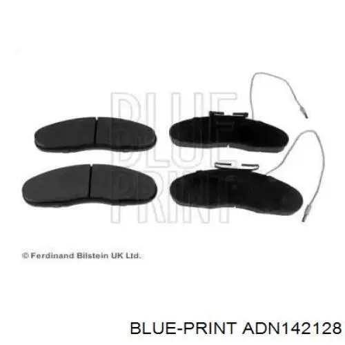 Klocki hamulcowe przednie tarczowe Blue Print ADN142128 cena, od 46,67 USD