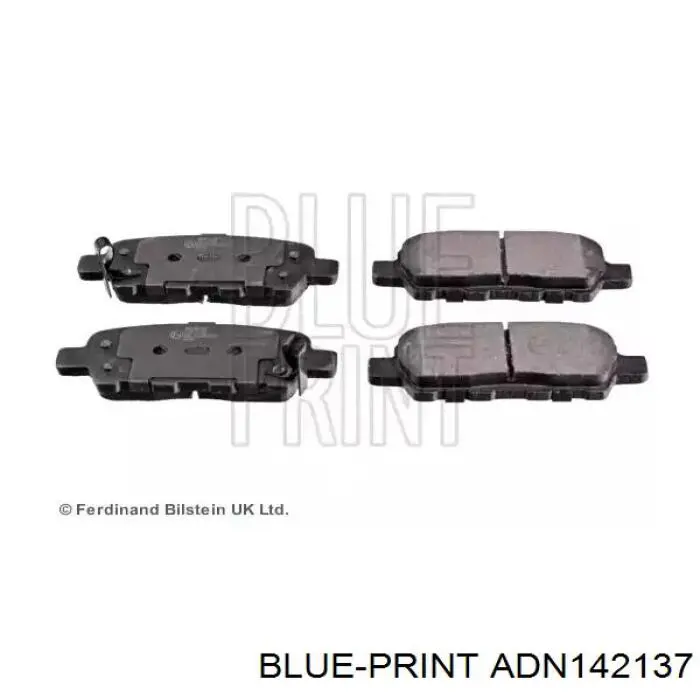 Okładziny (klocki) do hamulców tarczowych tylne Blue Print ADN142137 cena, od 22,05 USD