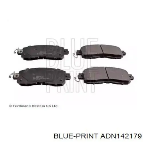 Klocki hamulcowe przednie tarczowe Blue Print ADN142179 cena, od 33,16 USD