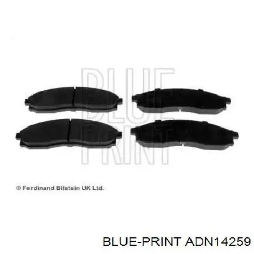 Klocki hamulcowe przednie tarczowe D106038UXM01 Nissan/Infiniti