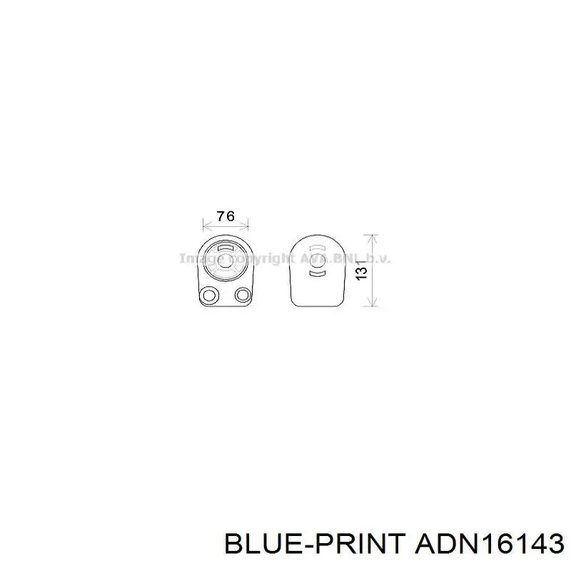 Chłodnica oleju, pod filtrem Blue Print ADN16143 cena, od 44,38 USD