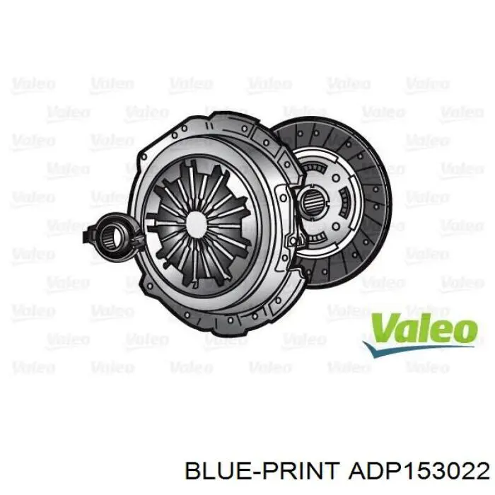 Zestaw sprzęgła (3 części) Blue Print ADP153022 cena, od 113,49 USD