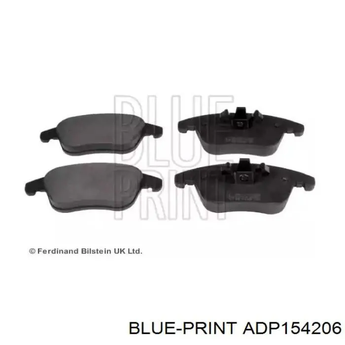 Klocki hamulcowe przednie tarczowe Blue Print ADP154206 cena, od 33,56 USD