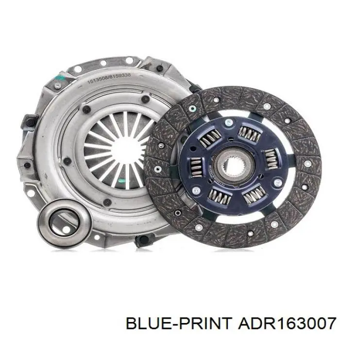 Zestaw sprzęgła (3 części) Blue Print ADR163007 cena, od 59,86 USD