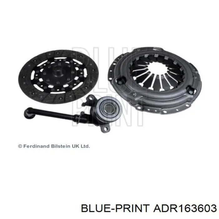 Cylinder roboczy sprzęgła (wysprzęglik) w komplecie z łożyskiem wyciskowym Blue Print ADR163603 cena, od 60,04 USD