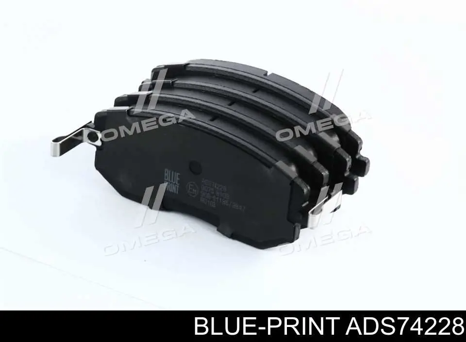 Klocki hamulcowe przednie tarczowe Blue Print ADS74228 cena, od 27,69 USD