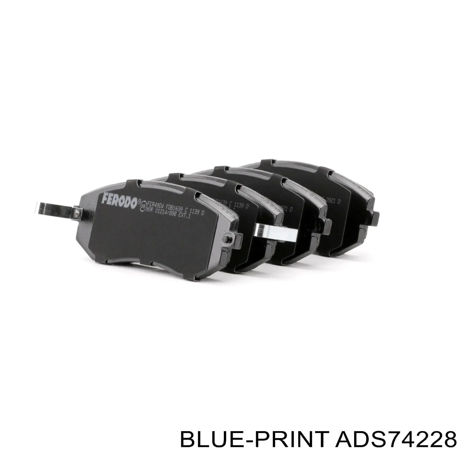 Do koszyka ADS74228 Blue Print Klocki hamulcowe przednie tarczowe