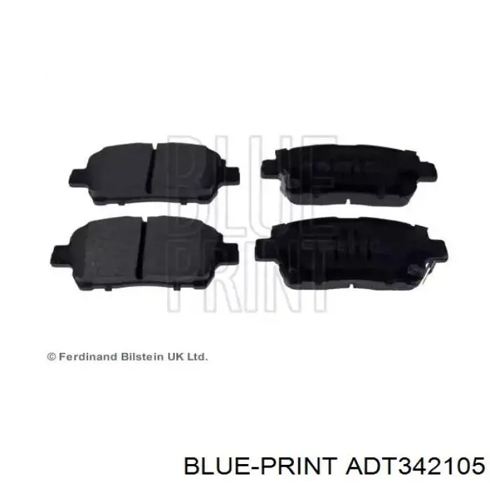 Klocki hamulcowe przednie tarczowe Blue Print ADT342105 cena, od 17,82 USD