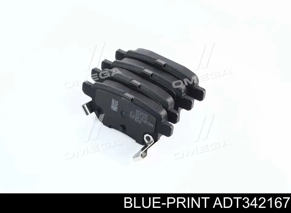 Okładziny (klocki) do hamulców tarczowych tylne Blue Print ADT342167 cena, od 25,68 USD