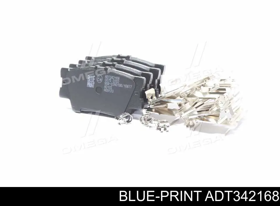 Okładziny (klocki) do hamulców tarczowych tylne Blue Print ADT342168 cena, od 17,35 USD