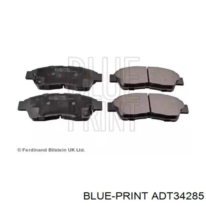Klocki hamulcowe przednie tarczowe Blue Print ADT34285 cena, od 21,21 USD