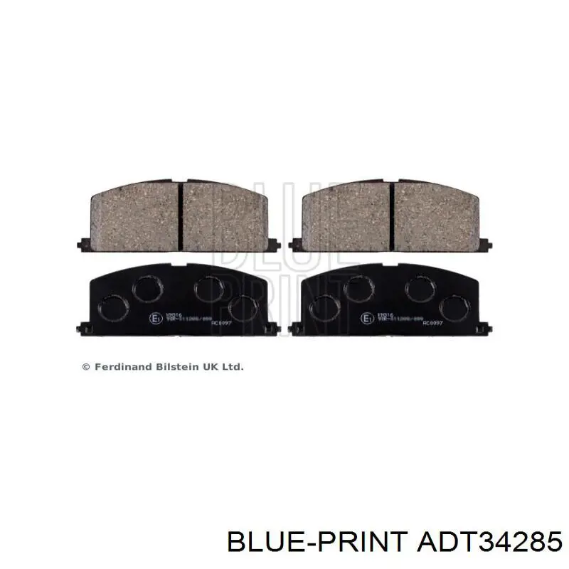 Do koszyka ADT34285 Blue Print Klocki hamulcowe przednie tarczowe