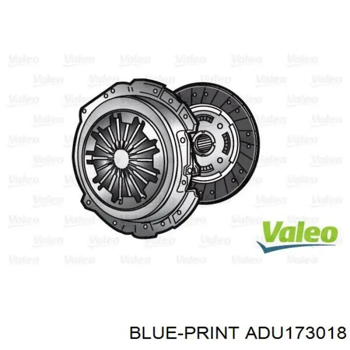 Zestaw sprzęgła (3 części) Blue Print ADU173018 cena, od 148,00 USD