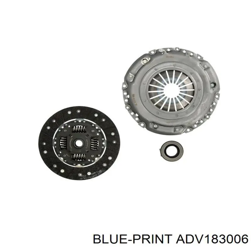 Zestaw sprzęgła (3 części) Blue Print ADV183006 cena, od 140,36 USD