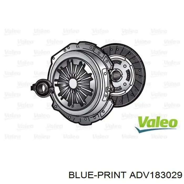 Zestaw sprzęgła (3 części) Blue Print ADV183029 cena, od 122,50 USD
