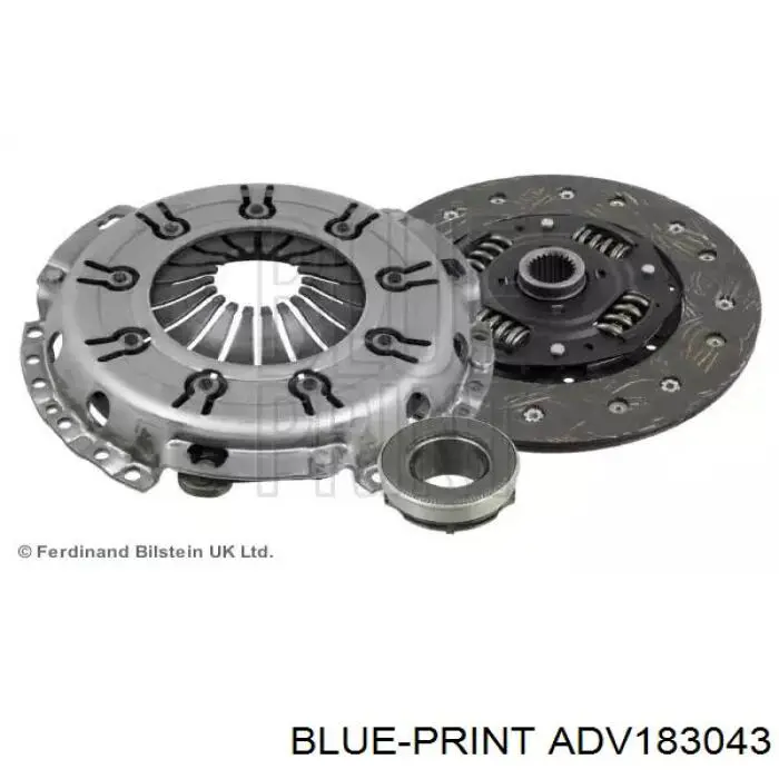 Zestaw sprzęgła (3 części) Blue Print ADV183043 cena, od 132,97 USD