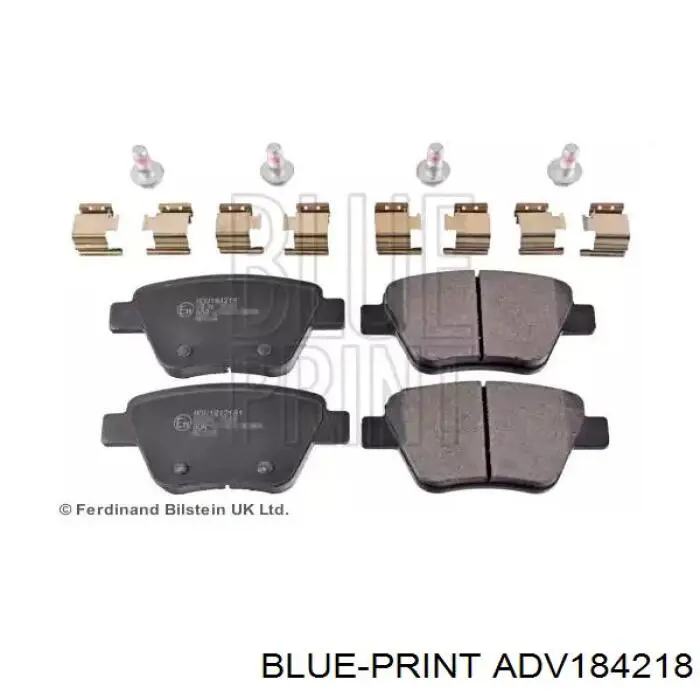 Okładziny (klocki) do hamulców tarczowych tylne Blue Print ADV184218 cena, od 23,41 USD