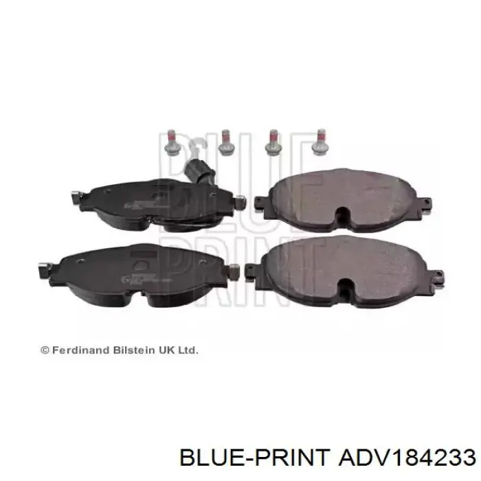 Do koszyka ADV184233 Blue Print Klocki hamulcowe przednie tarczowe