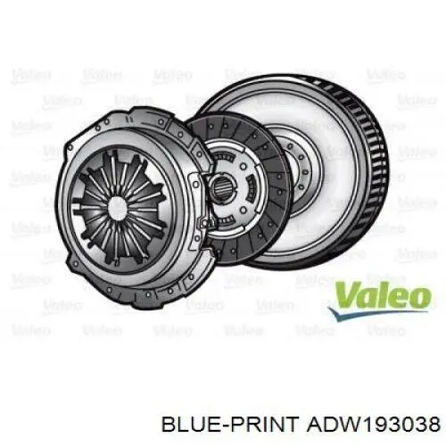 Zestaw sprzęgła (3 części) Blue Print ADW193038 cena, od 354,10 USD
