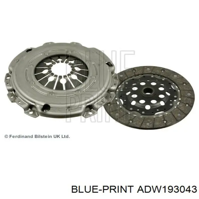Zestaw sprzęgła (3 części) Blue Print ADW193043 cena, od 178,60 USD