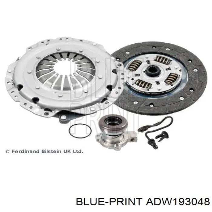Zestaw sprzęgła (3 części) Blue Print ADW193048 cena, od 154,58 USD