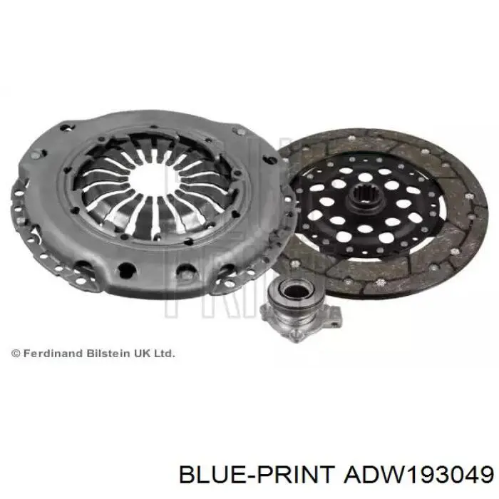 Zestaw sprzęgła (3 części) Blue Print ADW193049 cena, od 224,33 USD