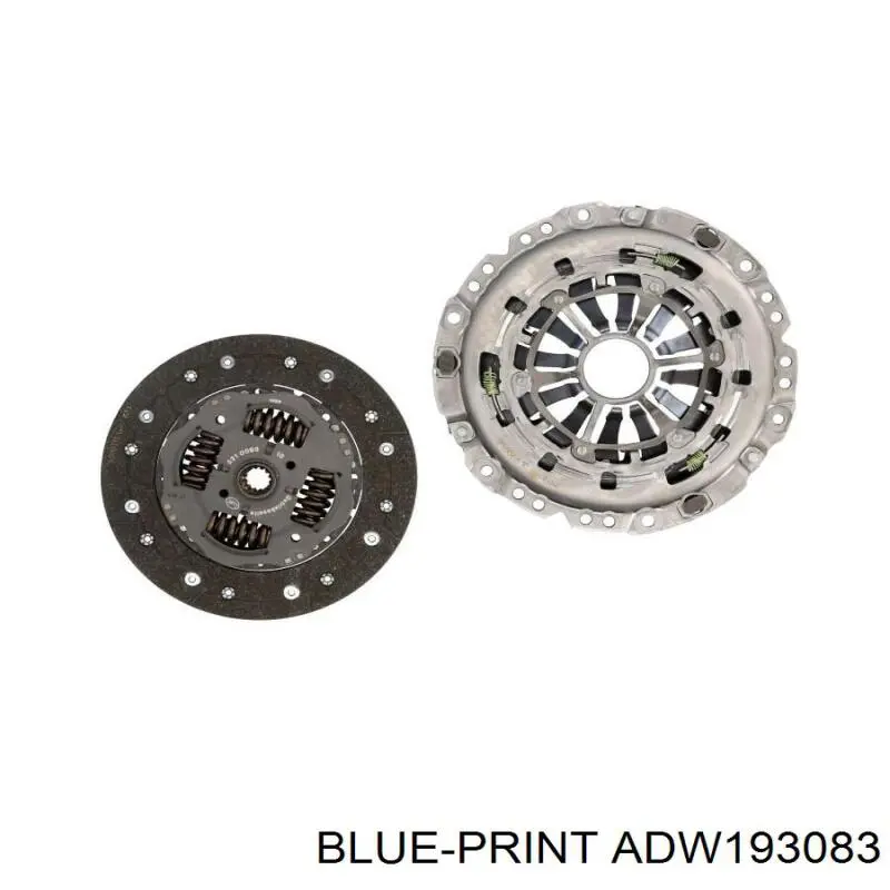 Zestaw sprzęgła (3 części) Blue Print ADW193083 cena, od 221,65 USD