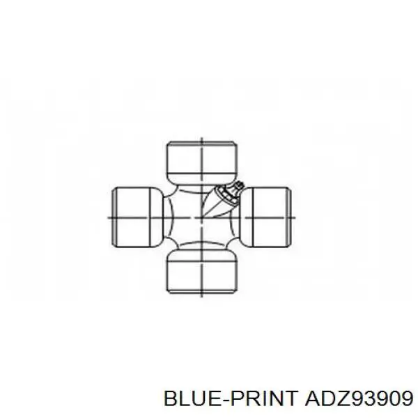 Do koszyka ADZ93909 Blue Print Krzyżak wału Cardana tylnego