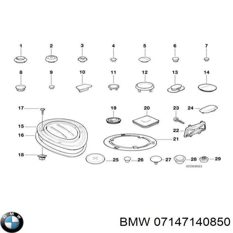 Wkładka dna nadwozia BMW 7140850 cena, od 4,76 USD