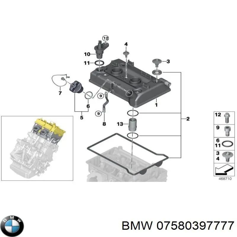 Szczeliwo silikonowe BMW 07580397777 cena, od 16,72 USD