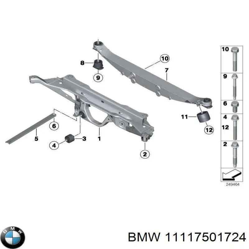 11117501724 BMW Śruba głowicy cylindrów