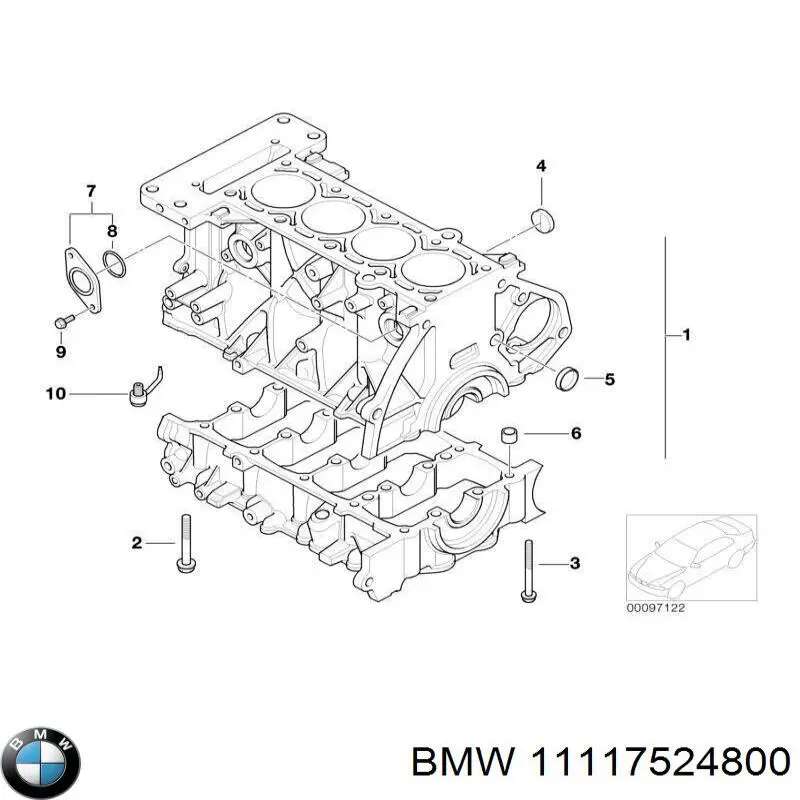 Filtr oleju BMW 11117524800