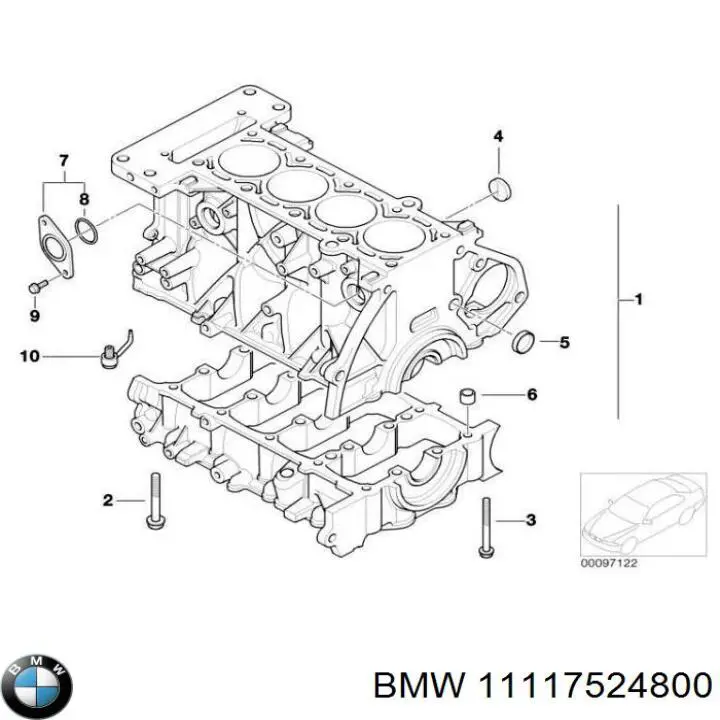 Filtr oleju 11117524800 BMW