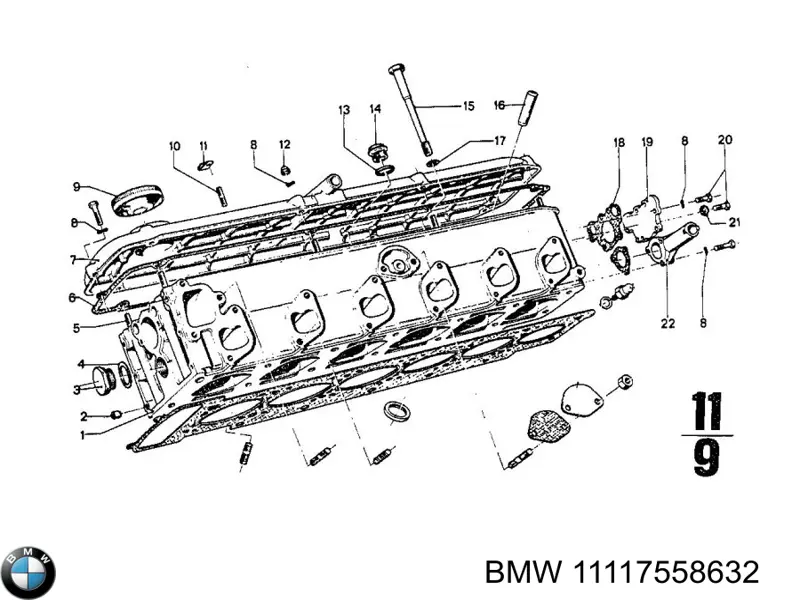 Do koszyka 11117558632 BMW Zaślepka głowicy cylindrów/bloku cylindrów