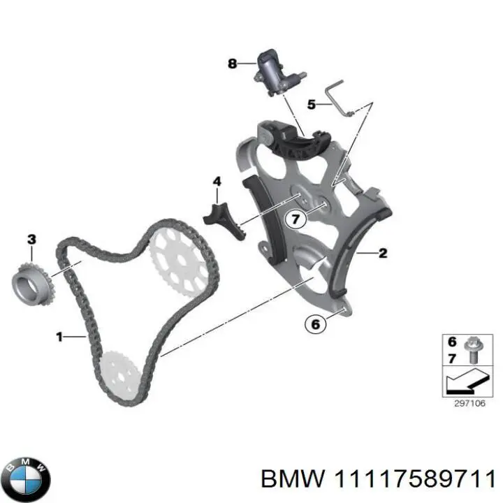 Do koszyka 11117589711 BMW Śruba głowicy cylindrów