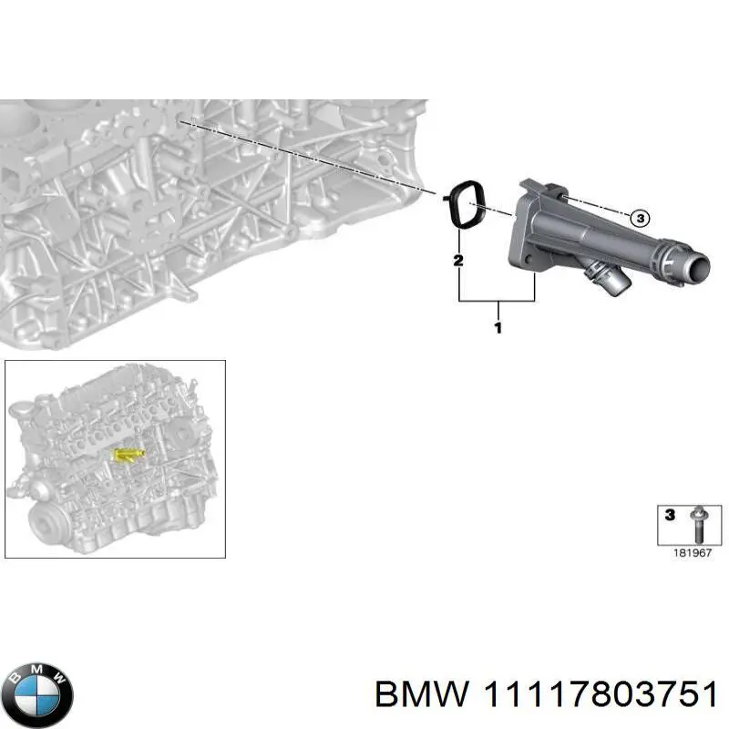 Kołnierz układu chłodzenia (trójnik) BMW 11117803751 cena, od 16,33 USD