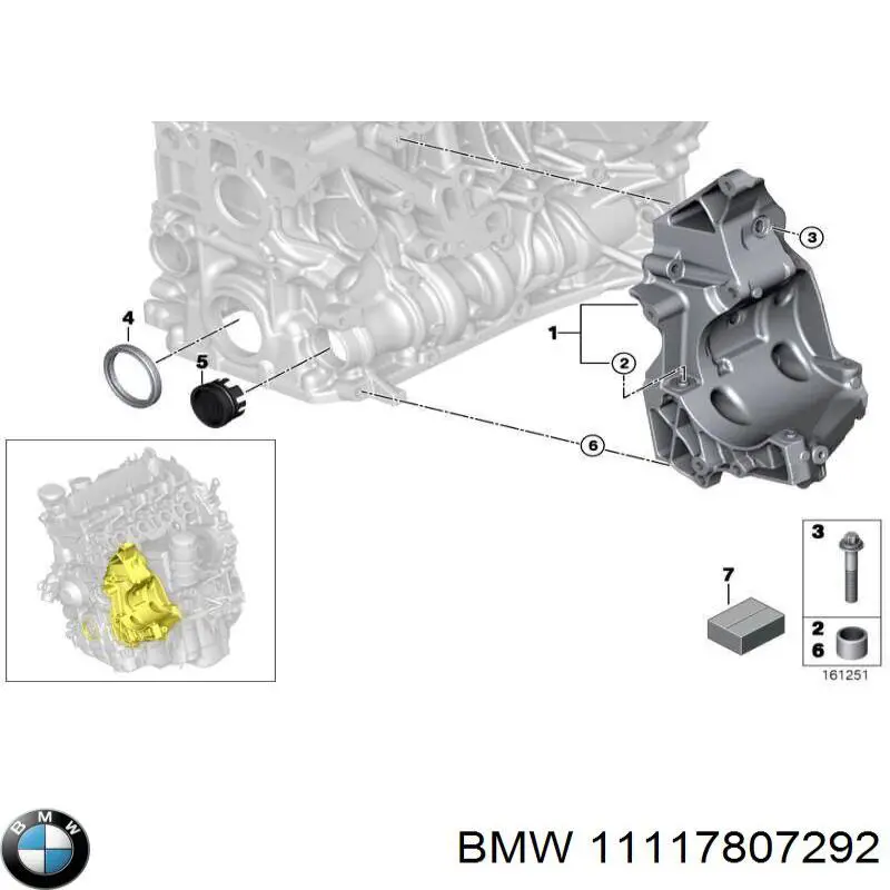 Zestaw uszczelek silnika dolny BMW 11117807292 cena, od 143,88 USD