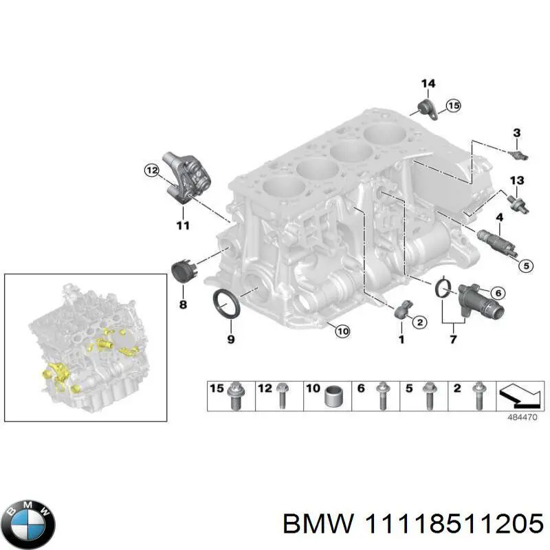 króciec układu chłodzenia do BMW 7 (E65, E66, E67)