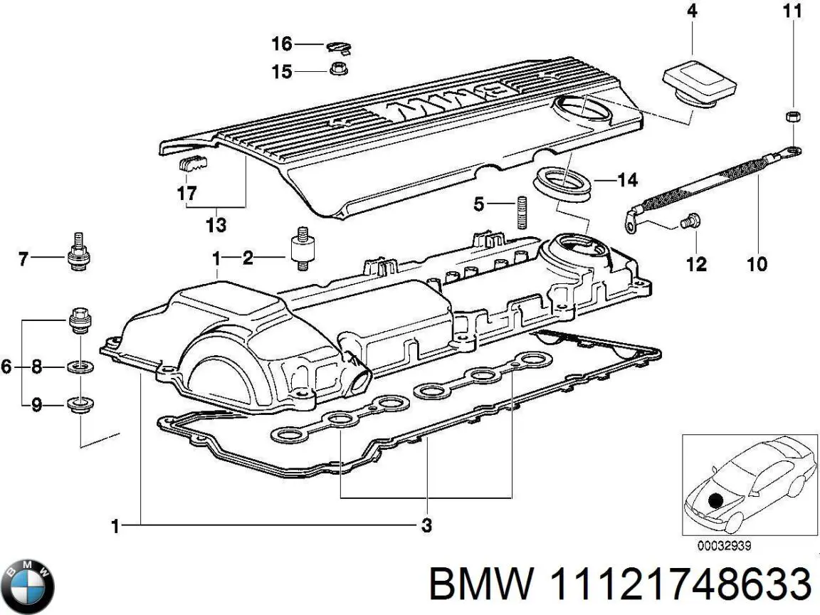 Pokrywa silnika dekoracyjna do BMW 5  E39