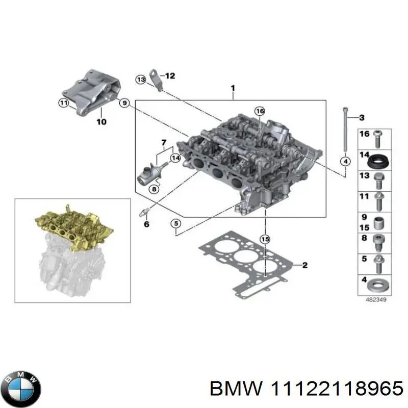 Głowica cylindrów do BMW X1  F48