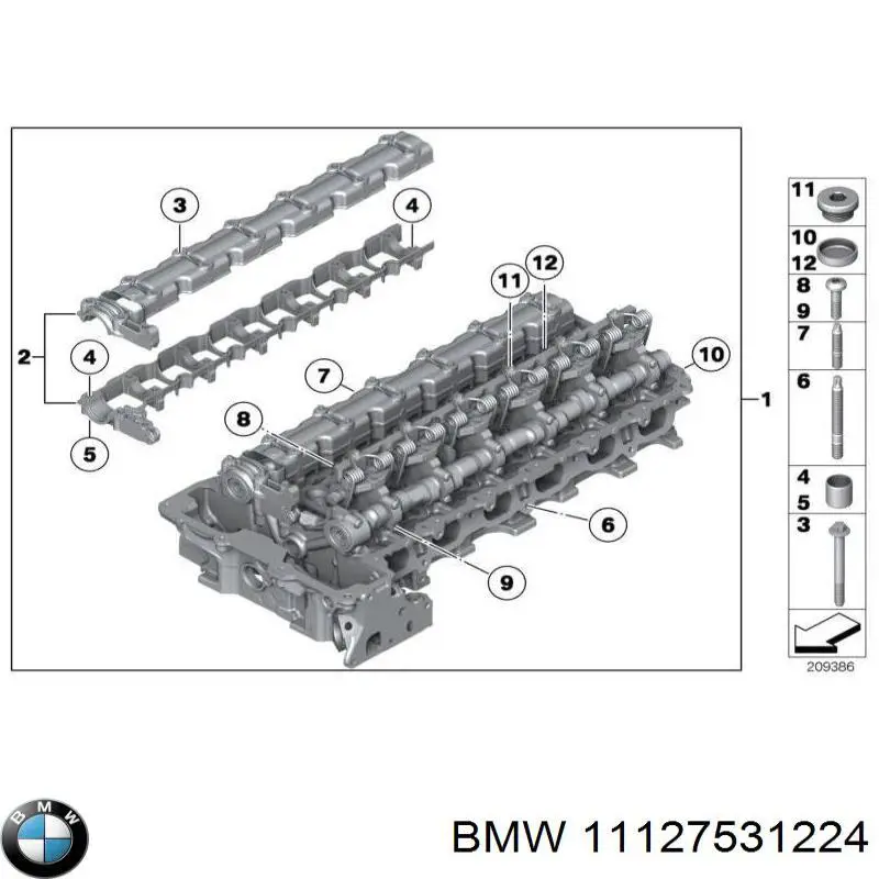 Obudowa wałka rozrządu wydechowego do BMW 5 (E61)